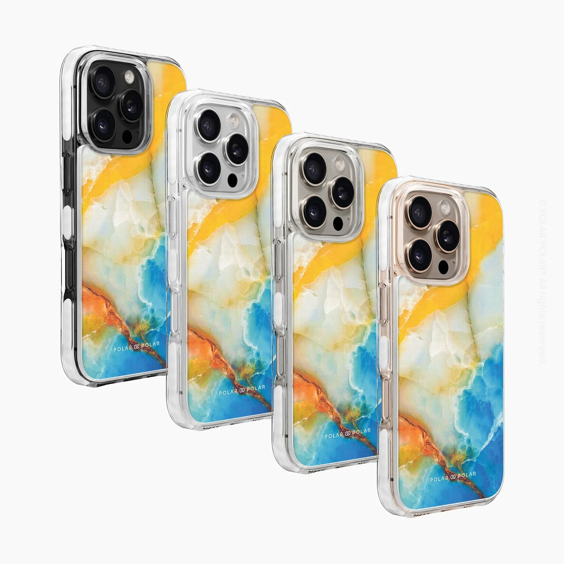 Aqua Sunlight - iPhone 16 Pro Clear Bumper MagSafe Case
