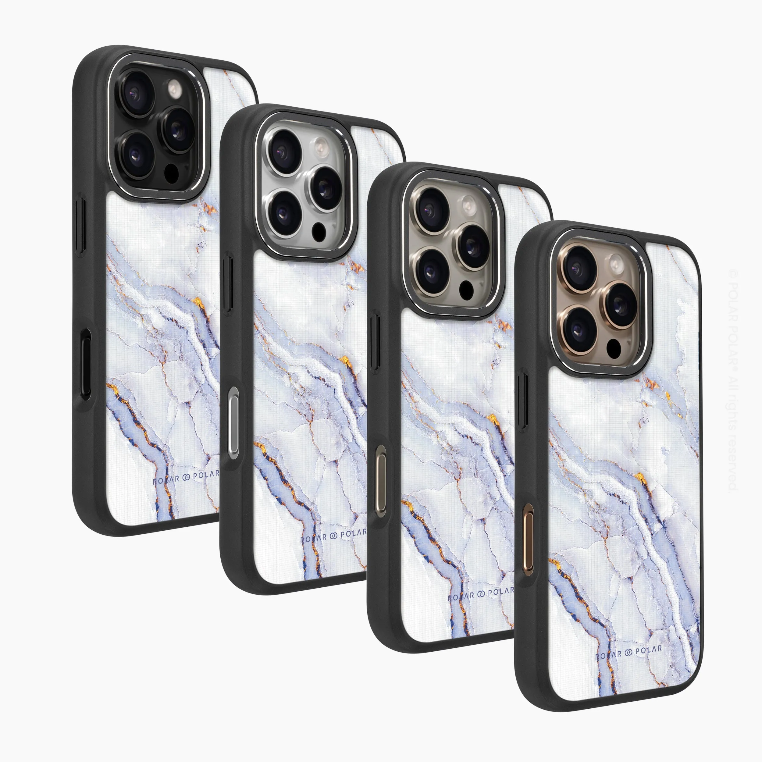 Arctic Ocean - iPhone 16 Pro Max Frosted Black Bumper MagSafe Case