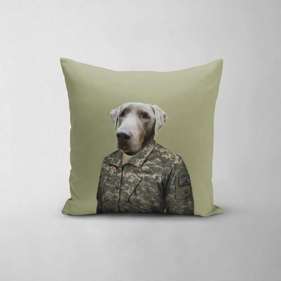 Army Man - Custom Throw Pillow