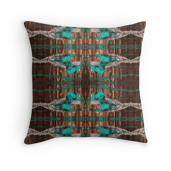 Art Throw Pillow 'Black Lace'