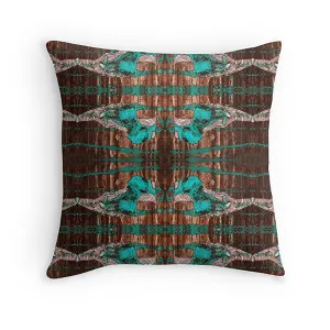 Art Throw Pillow 'Black Lace'