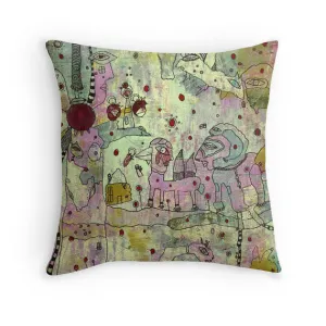 Art Throw Pillow 'Cut it Out'