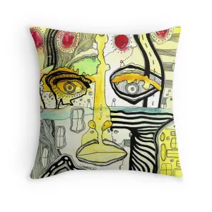 Art Throw Pillow 'Half-Full'