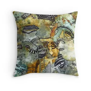 Art Throw Pillow 'Part of Everything'