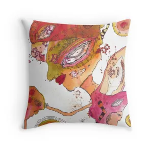 Art Throw Pillow 'Planting Seeds'