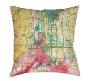 Art Throw Pillow 'Wonderland'