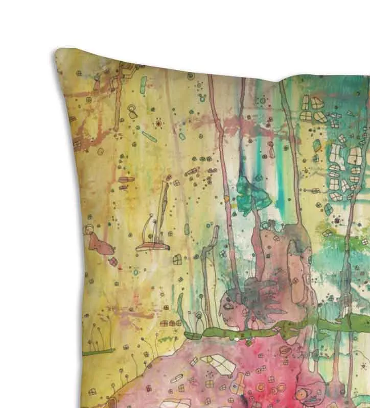 Art Throw Pillow 'Wonderland'
