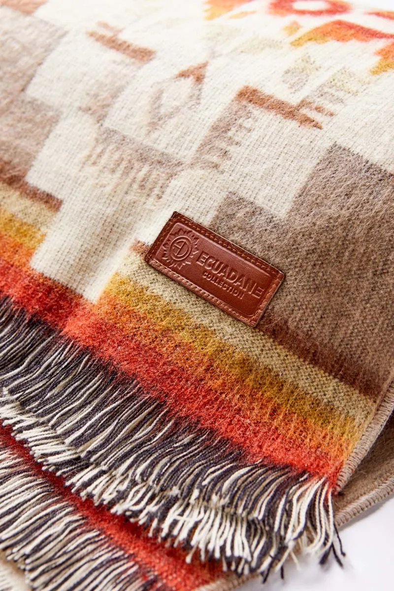 Artisan-Made Southwestern Blanket - Andes Beach Throw