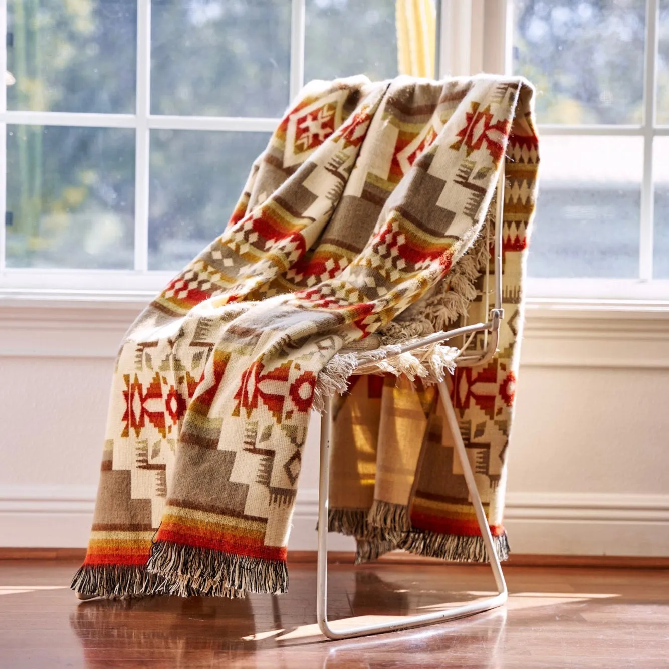 Artisan-Made Southwestern Blanket - Andes Beach Throw