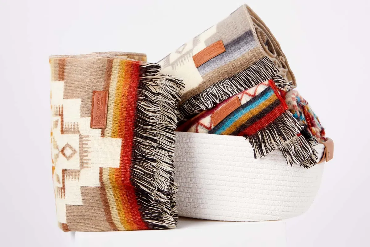 Artisan-Made Southwestern Blanket - Andes Beach Throw