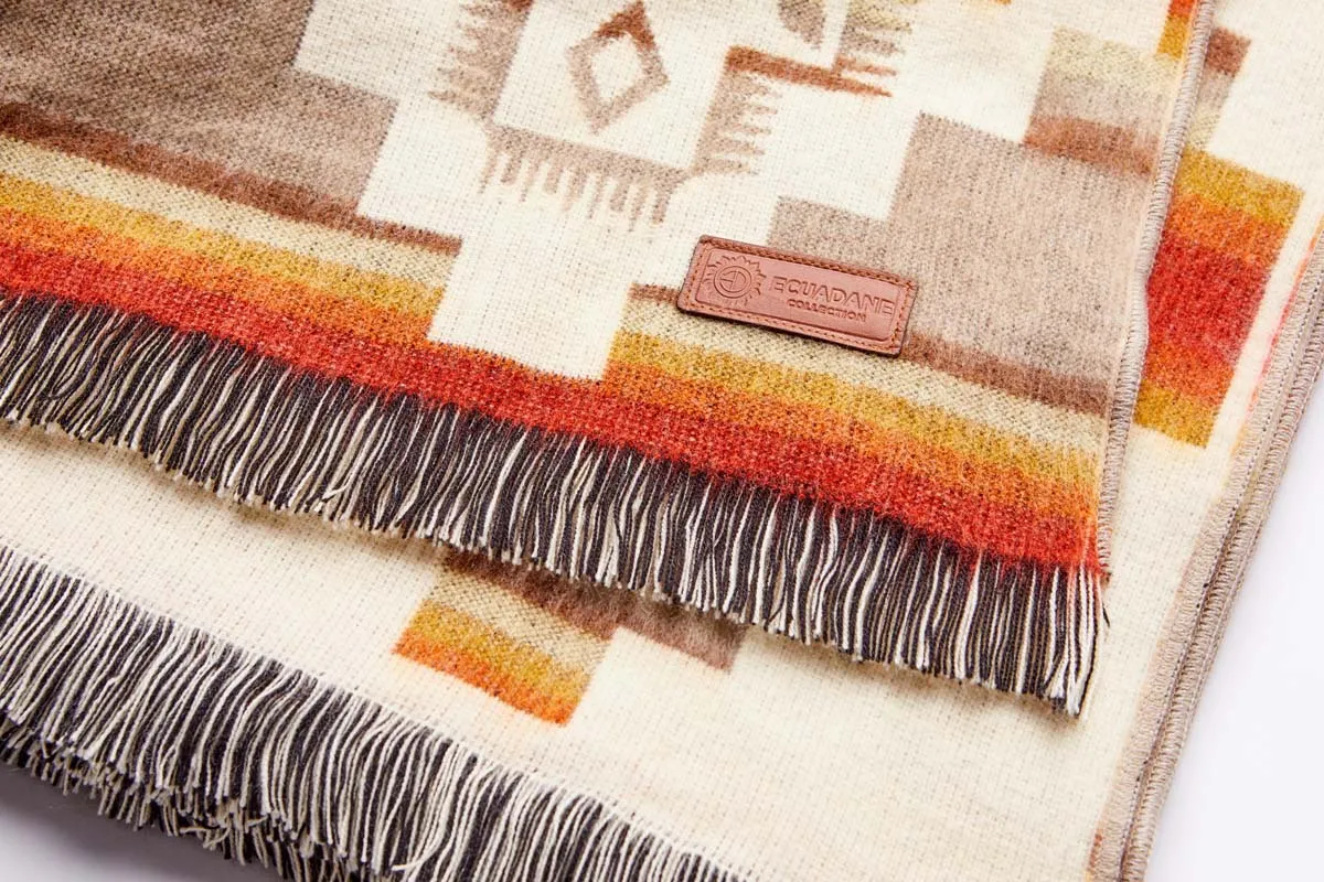 Artisan-Made Southwestern Blanket - Andes Beach Throw