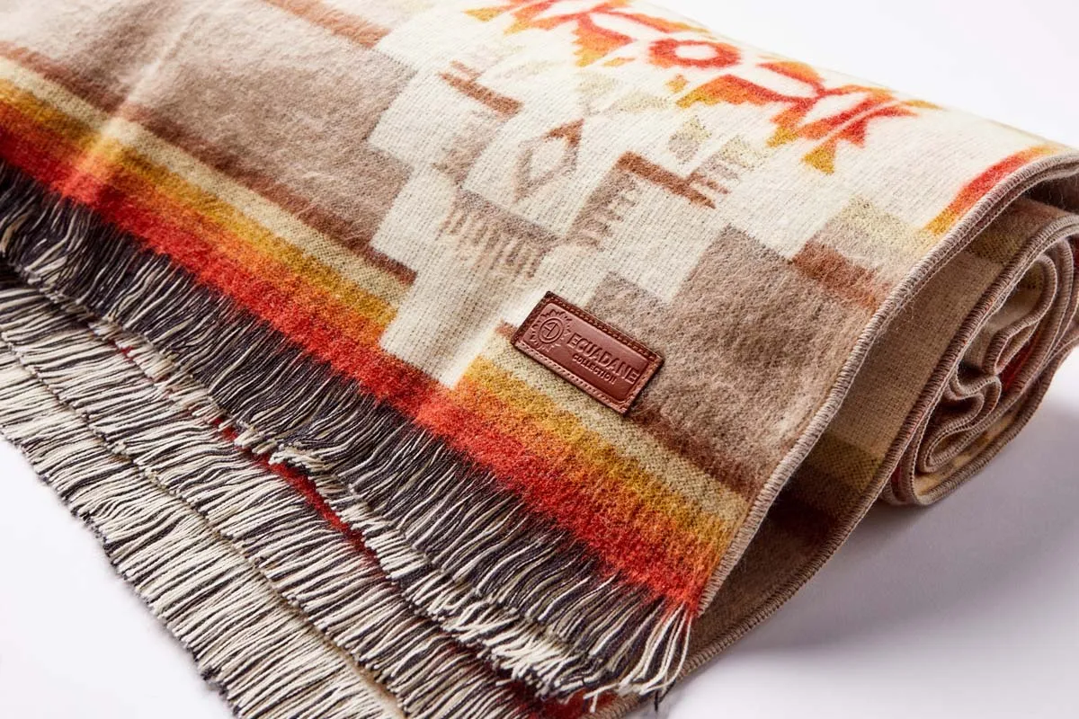 Artisan-Made Southwestern Blanket - Andes Beach Throw
