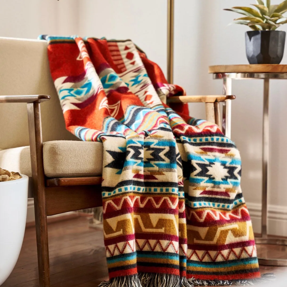 Artisan-Made Southwestern Blanket - Antisana Earth Throw