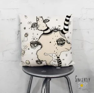 Artist Throw Pillow 'Stained 03a'
