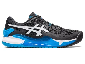 ASICS Gel Resolution 9 Mens Tennis Shoes (Black/White)