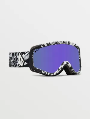 Attunga Youth Op Art Goggle (  Bonus Lens - Yellow) - PURPLE CHROME