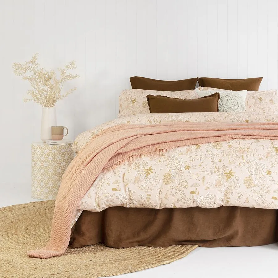Bambury Madalena Throw - Papaya