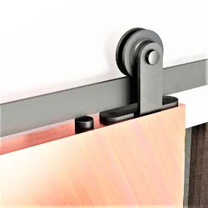 Barn Door Hardware - Small Wheels - Top Mount - 6.5 ft Track