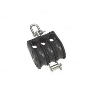Barton Block Size 3 : Triple - Swivel   Becket