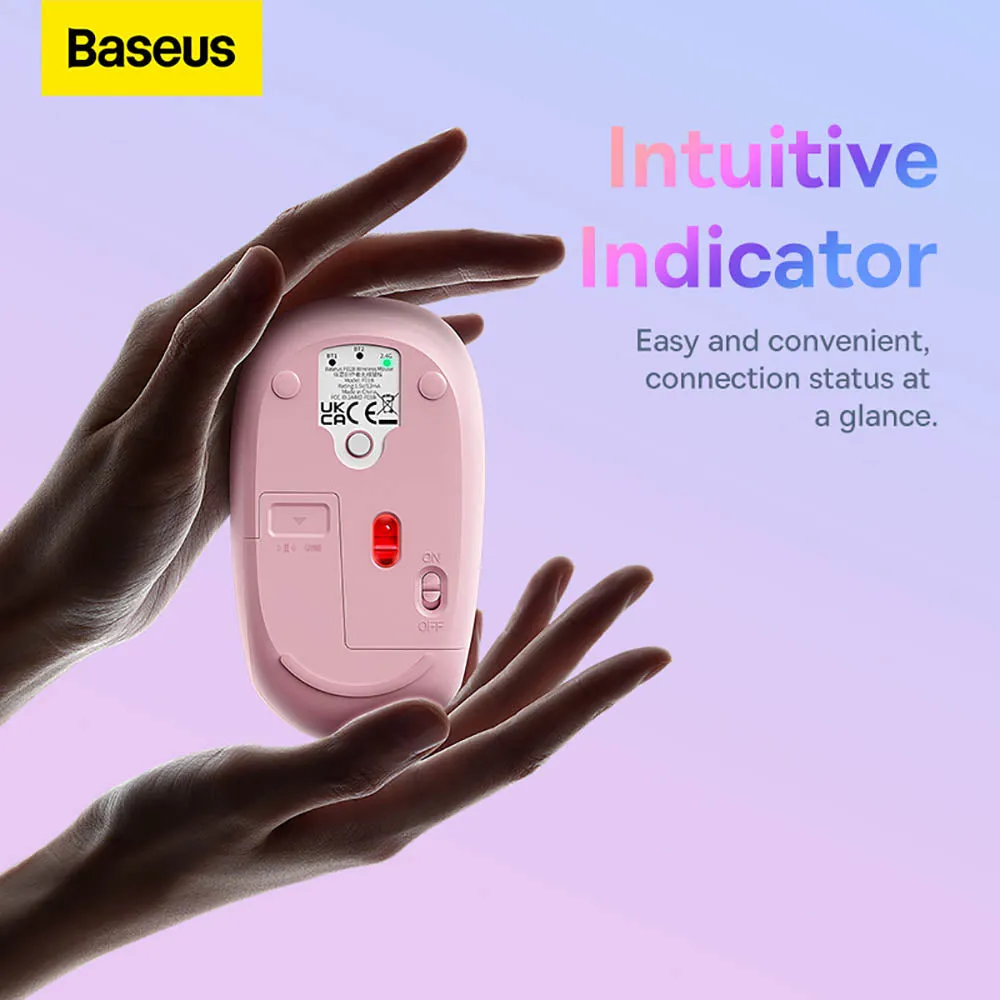 Baseus Creator Tri-Mode Wireless Mouse - Floating Pink, Overseas Edition