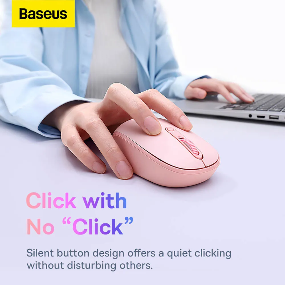 Baseus Creator Tri-Mode Wireless Mouse - Floating Pink, Overseas Edition