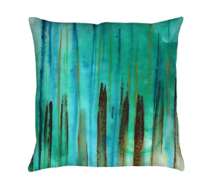 Beach Fence Throw Pillow