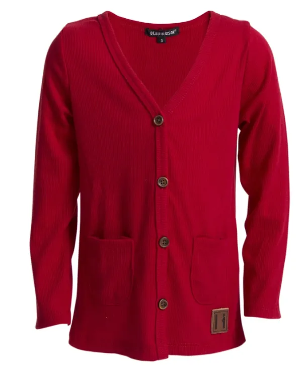 Beau Hudson Signature Cardigan- Chilli Red