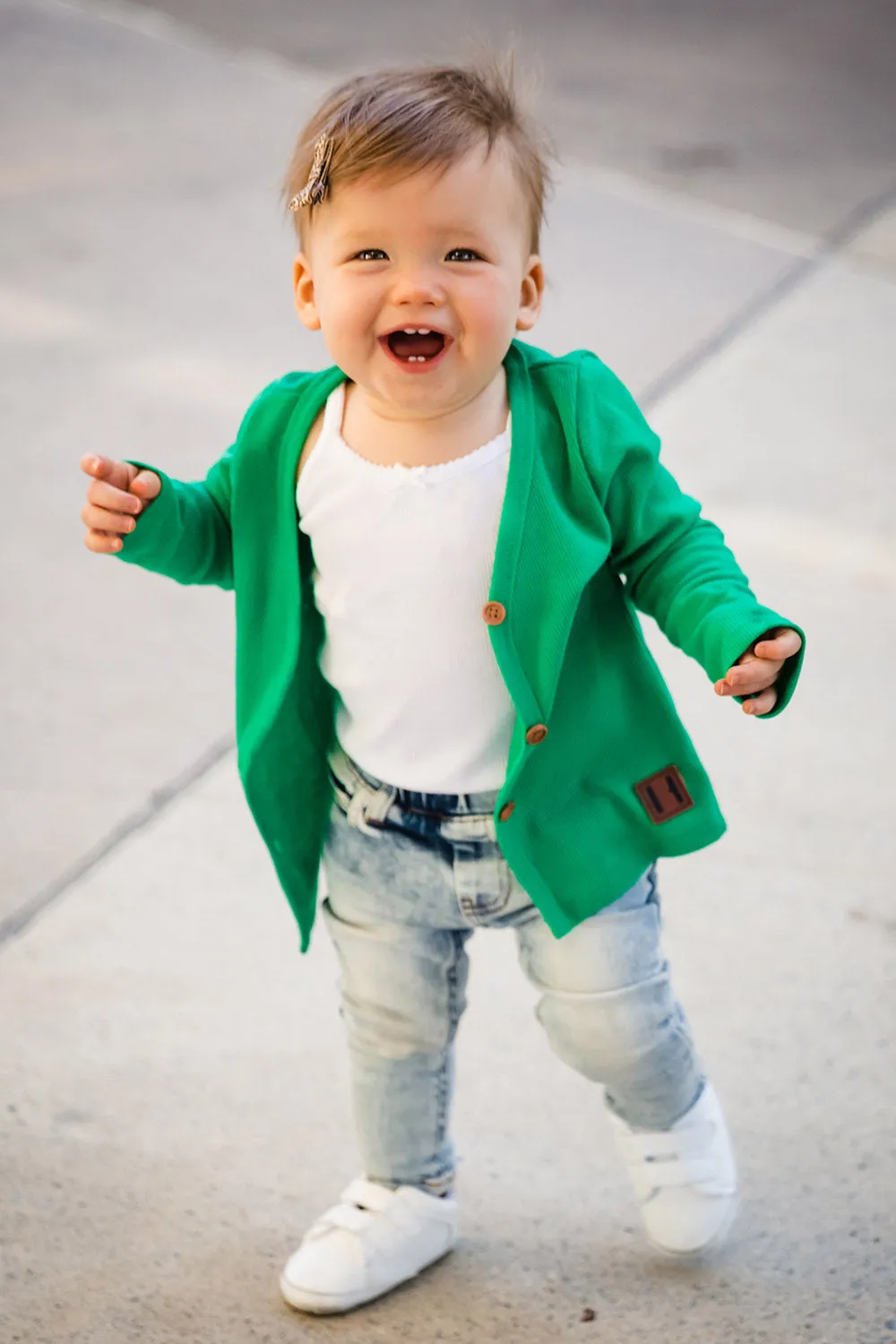 Beau Hudson Signature Cardigan- Grass Green