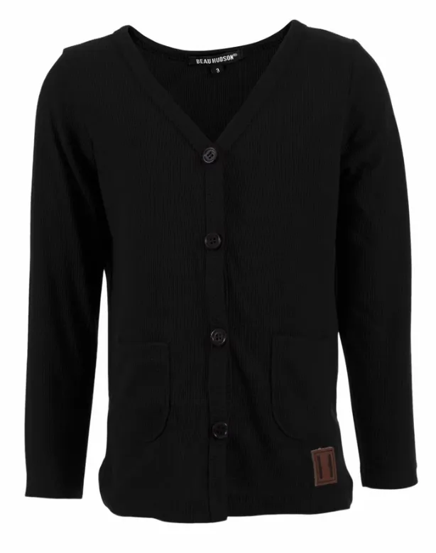 Beau Hudson Signature Cardigan- Jet Black