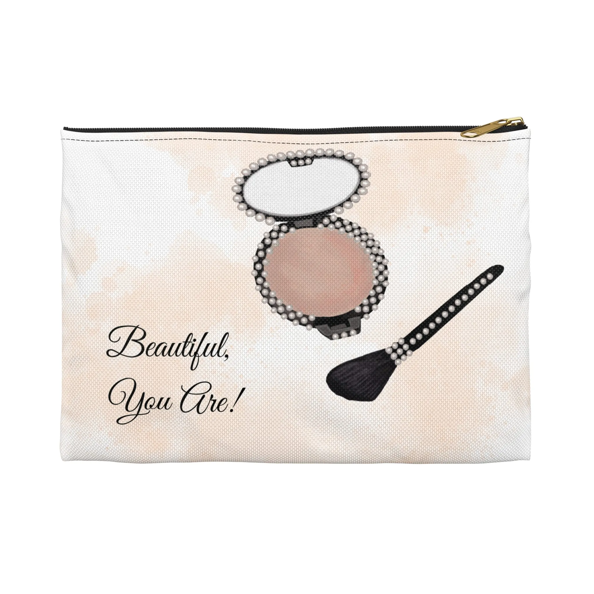 Beautiful, You Are Pouch inspirational quote zipper pouch