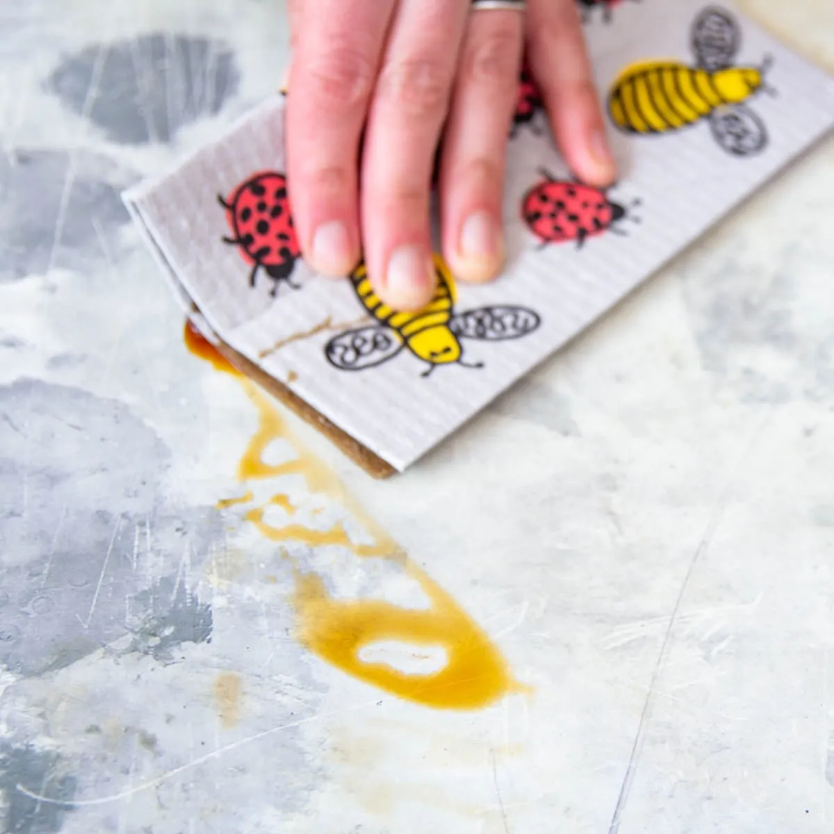 Bees and Bugs Swedish Dishcloth