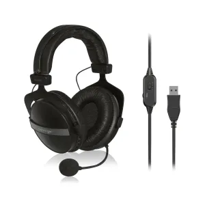 Behringer HLC660U USB Stereo Headphones w/ Built-In Microphone