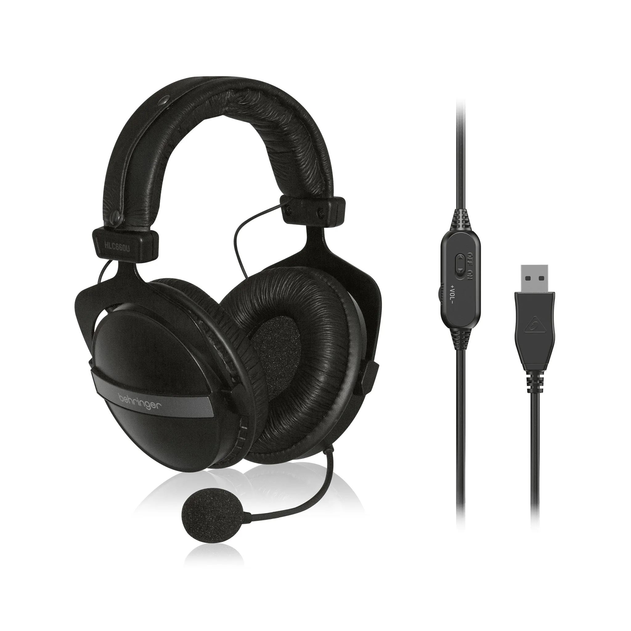 Behringer HLC660U USB Stereo Headphones w/ Built-In Microphone
