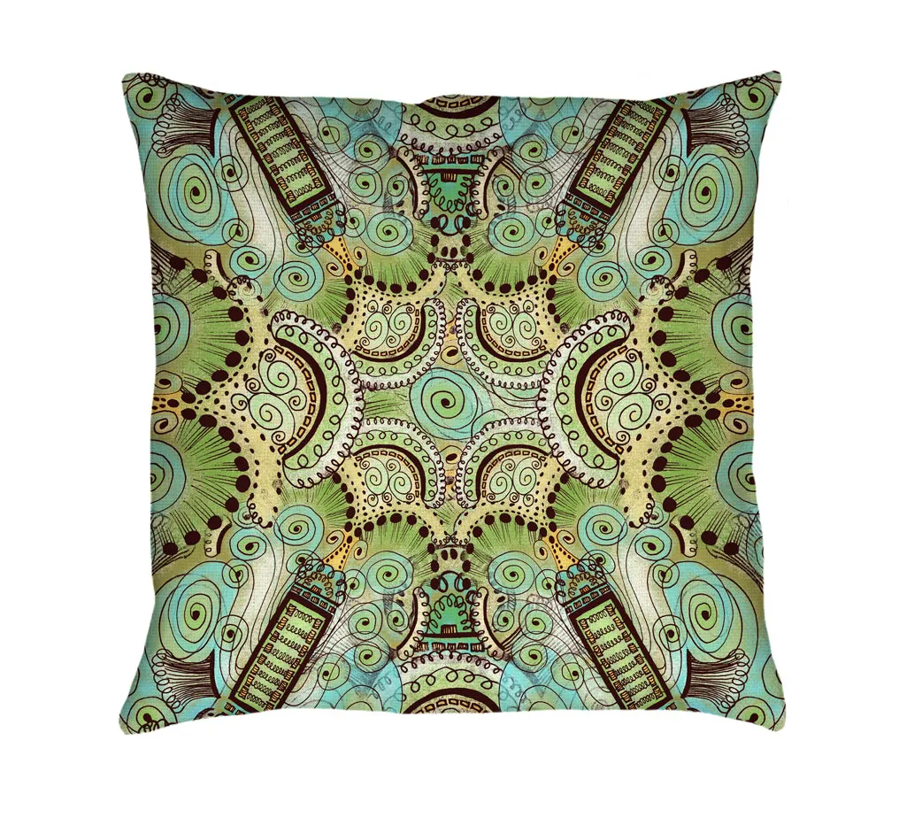 Belle Epoque Pattern Throw Pillow