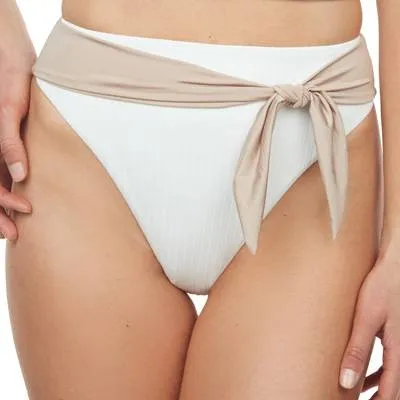 Belted High Waist Swimsuit Bottom