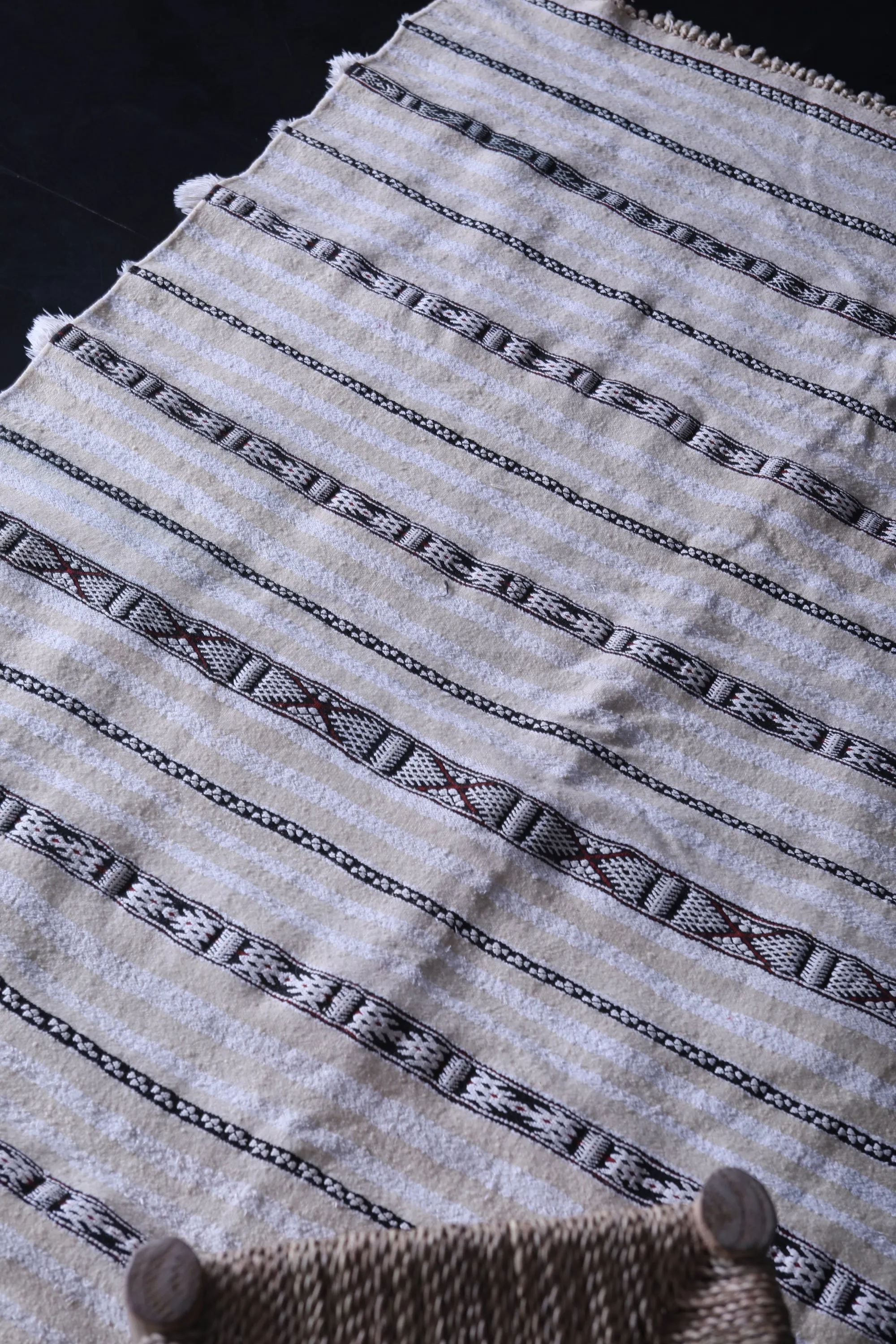 Berber Wedding Blanket - 3.7 x 5.8 FT | Handwoven Moroccan Rug