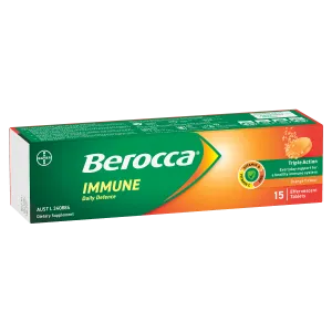 Berocca Immune Daily Defence Orange Flavour Effervescent Tablet