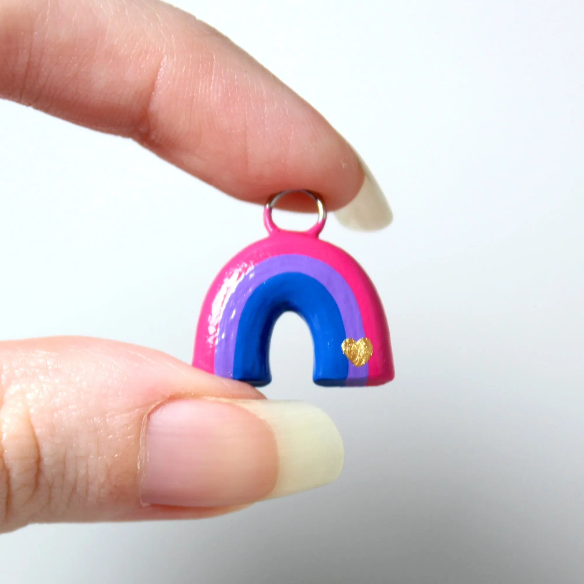 Bi Pride Rainbow Charm