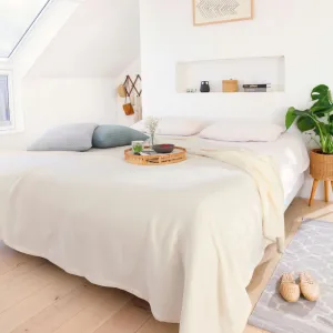 Biederlack Bedspread Ecru Throw 220x240