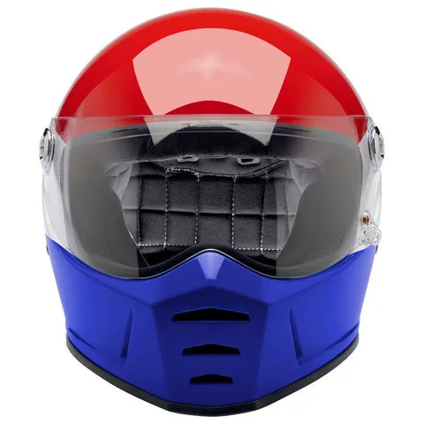 Biltwell - Lane Splitter Gloss Red/White/Blue Helmet