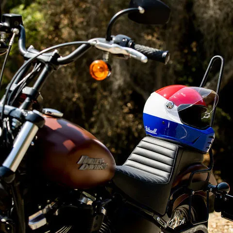 Biltwell - Lane Splitter Gloss Red/White/Blue Helmet