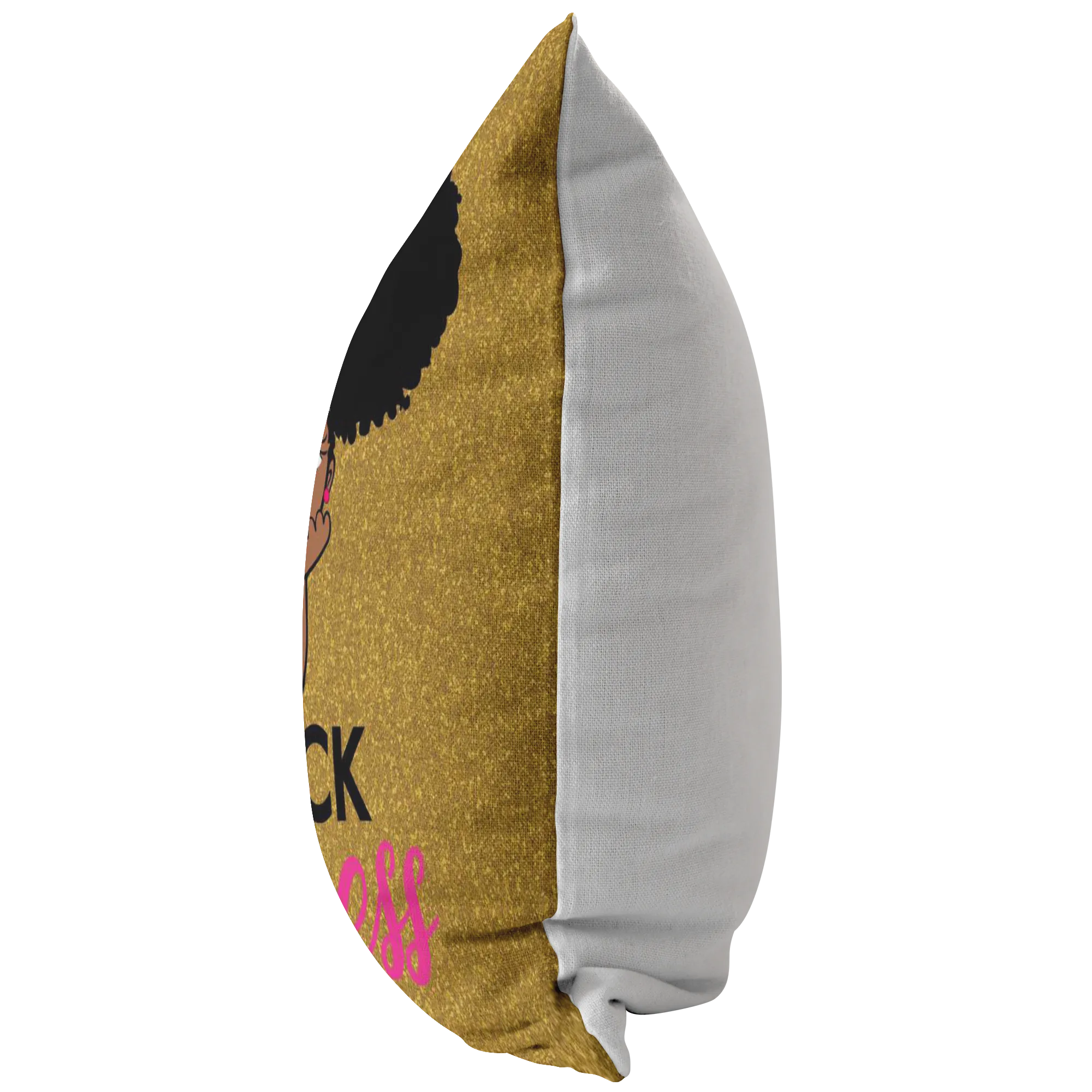 Black Princess (Gold/Pink Pillow)