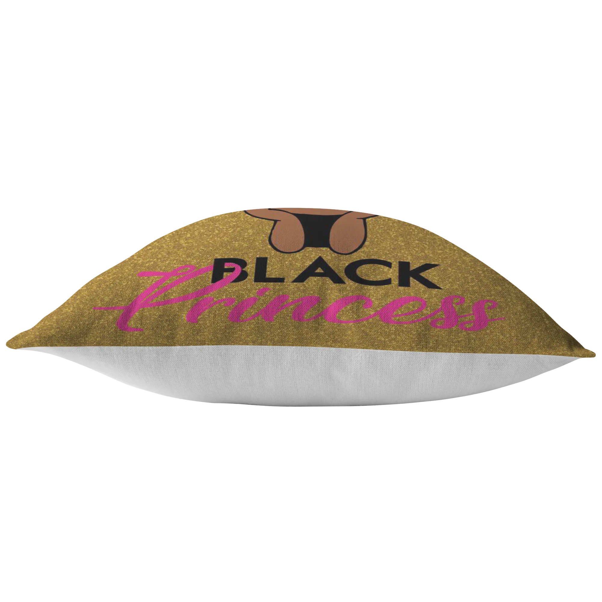 Black Princess (Gold/Pink Pillow)