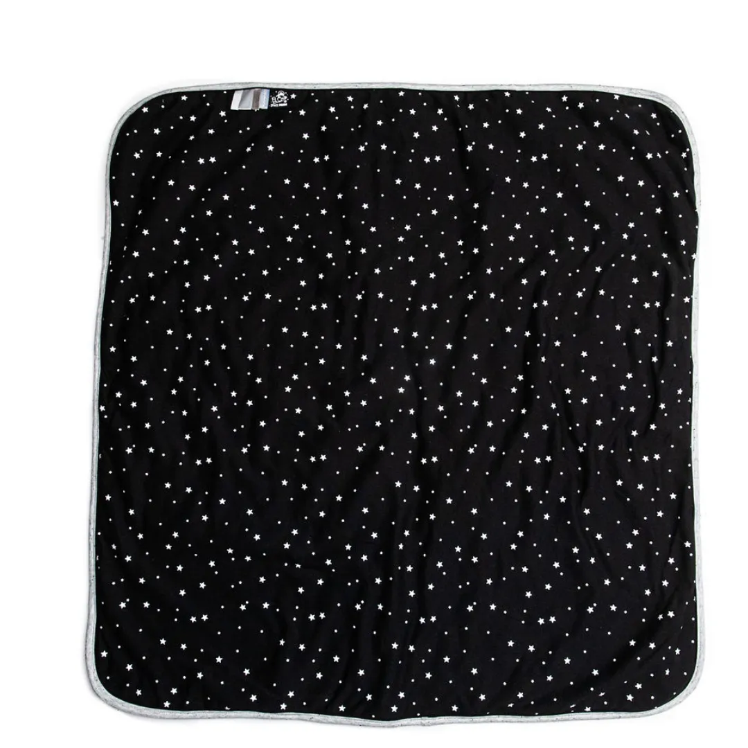 Black With White Stars Blanket