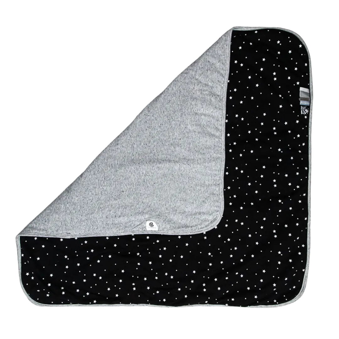 Black With White Stars Blanket