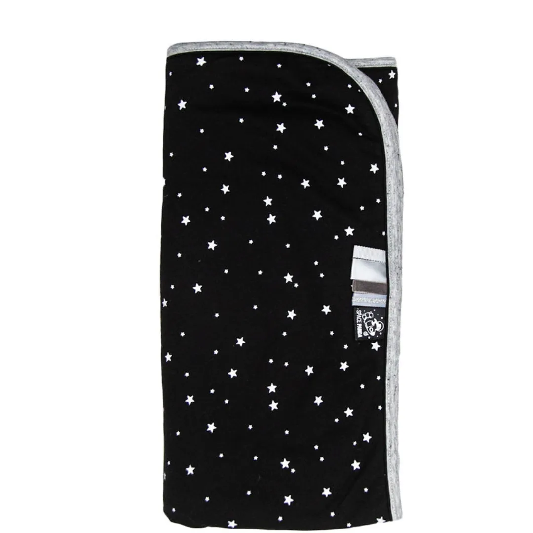 Black With White Stars Blanket
