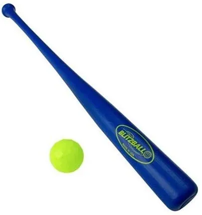 Blitzball Plastic Baseball and Bat Combo Set