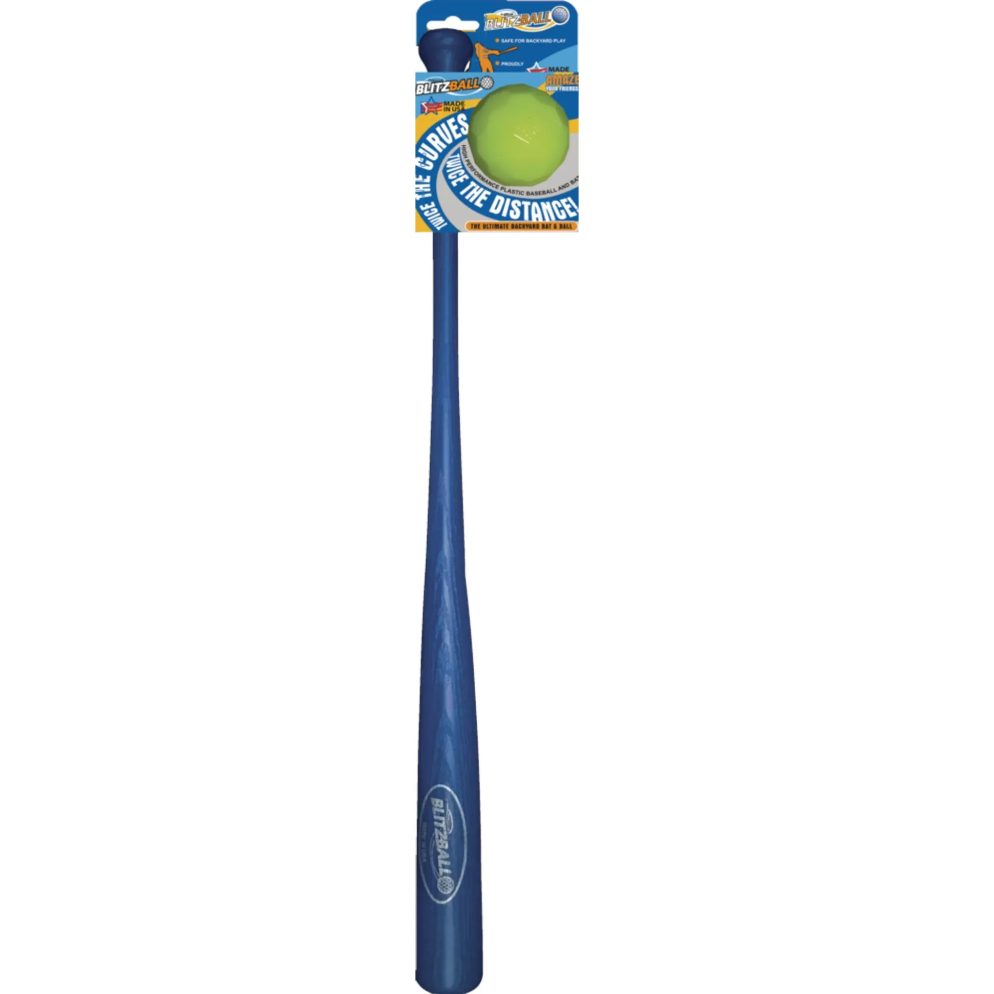Blitzball Plastic Baseball and Bat Combo Set