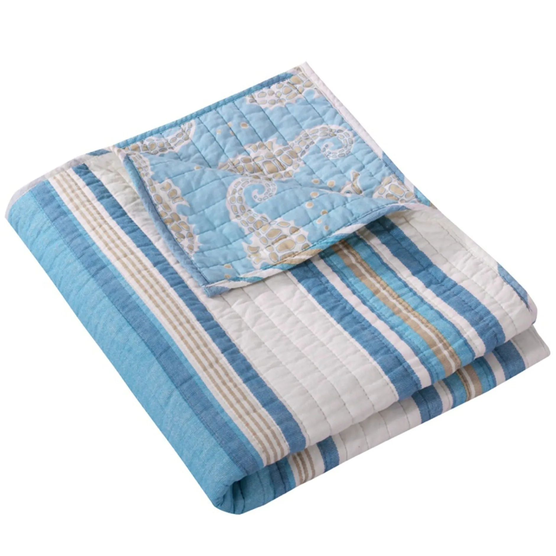 Blue Maui Quilted Throw