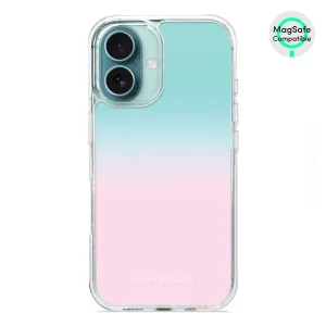 Blue Pink Pastel - iPhone 16 Clear Bumper MagSafe Case